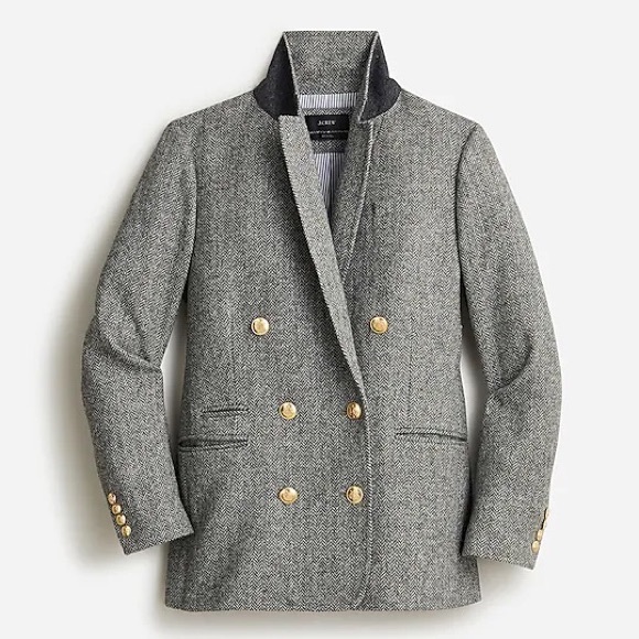 J. Crew Bristol blazer in graphite herringbone wool - Picture 7 of 12